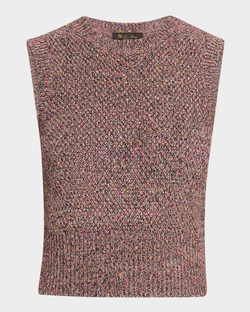 Ispra Sleeveless Tweed-Knit Sweater